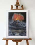 SOLD OUT - 8x10 Canvas Painting: Rage Into Calm Waters