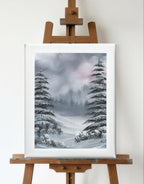 8x10 Canvas Painting: Into the Woods