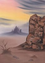 8x10 Canvas Painting: Quiet Reflection