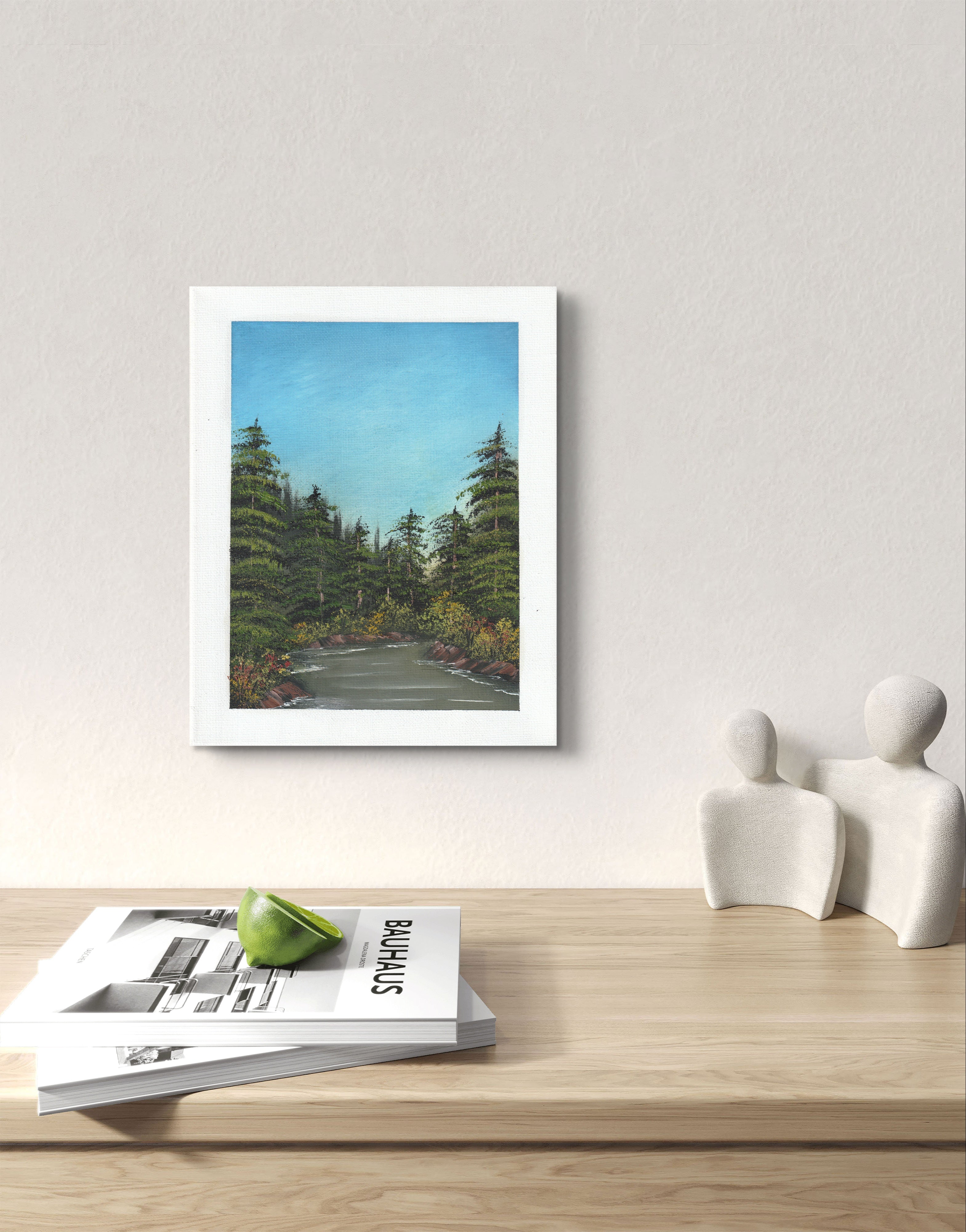 8x10 Canvas Painting: Down the River
