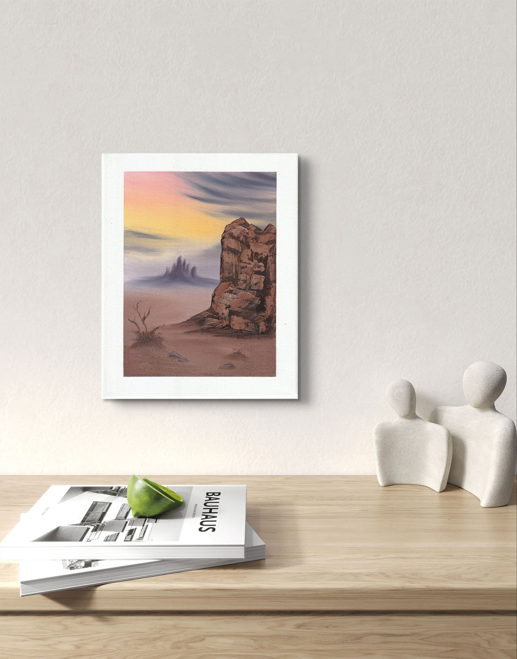 8x10 Canvas Painting: Quiet Reflection