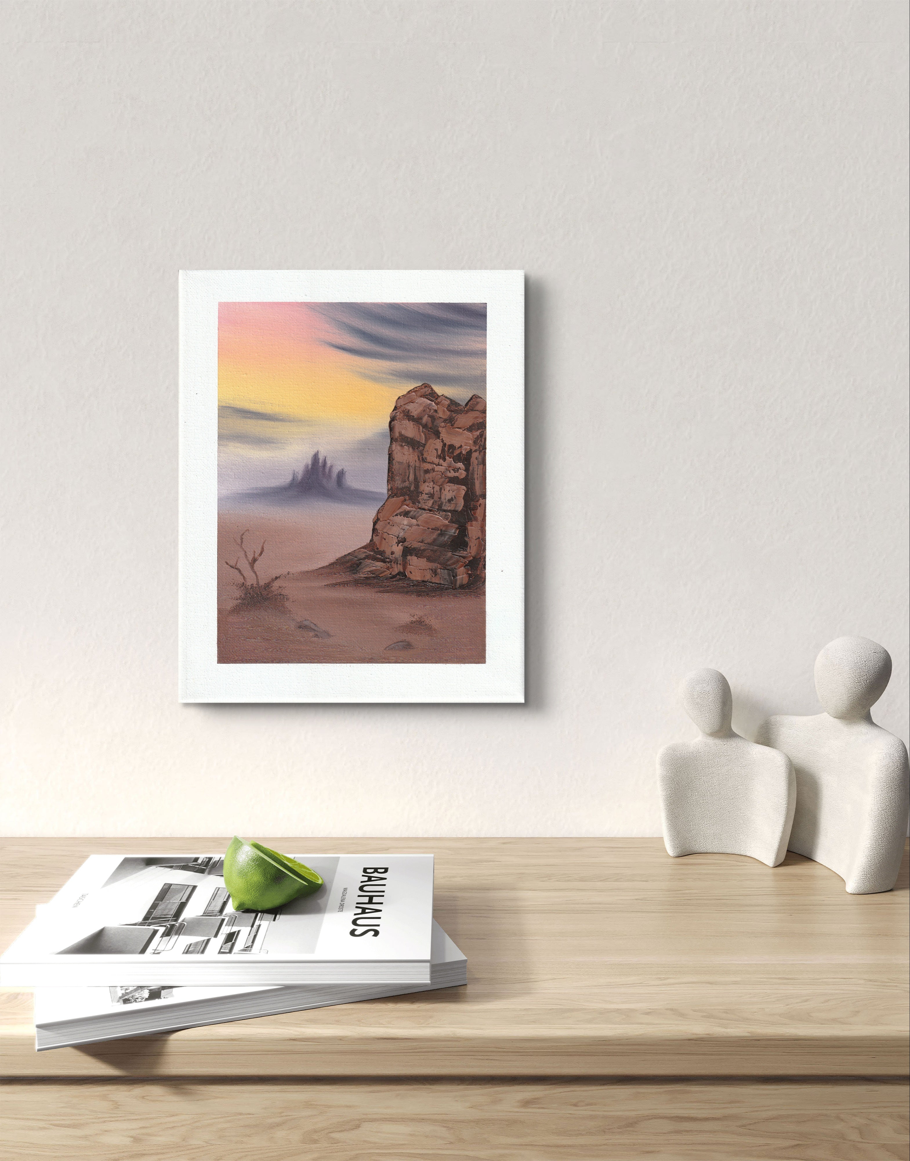 8x10 Canvas Painting: Quiet Reflection